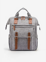 LOVEVOOK 1930 laptop backpack grey brown