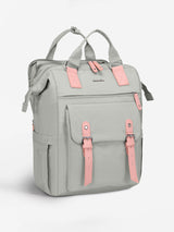 LOVEVOOK 1930 laptop backpack light grey pink with separate laptop