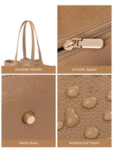 LOVEVOOK 2Pcs Leather Shoulder Bag, 15.6"