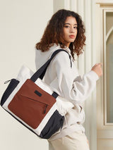 LOVEVOOK 2Pcs Quilted Puffer Tote Bag, 15.6" 17.3"