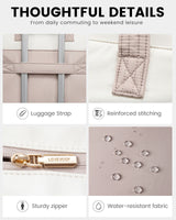 2Pcs Multi-pocket Puffer Tote Bag, 15.6" 17.3"