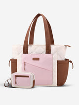 2Pcs Quilted Puffer Tote Bag, 15.6" 17.3"