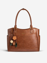 Leather Vintage Tote Bag 15.6" 17.3"
