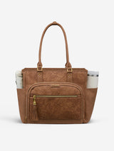 Vintage Leather Laptop Tote Bag 15.6" 17.3"