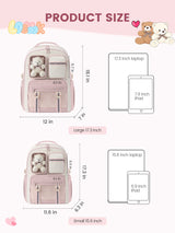 Cute School Backpack 15.6" 17.3"