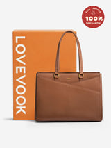 Elevate Top-Grain Leather Tote--100% Cowhide