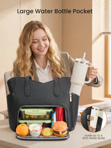 Lunch Tote Bag with Lunch Compartment 15.6" 17.3"