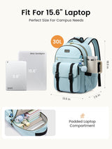 School Backpack 15.6" 17"