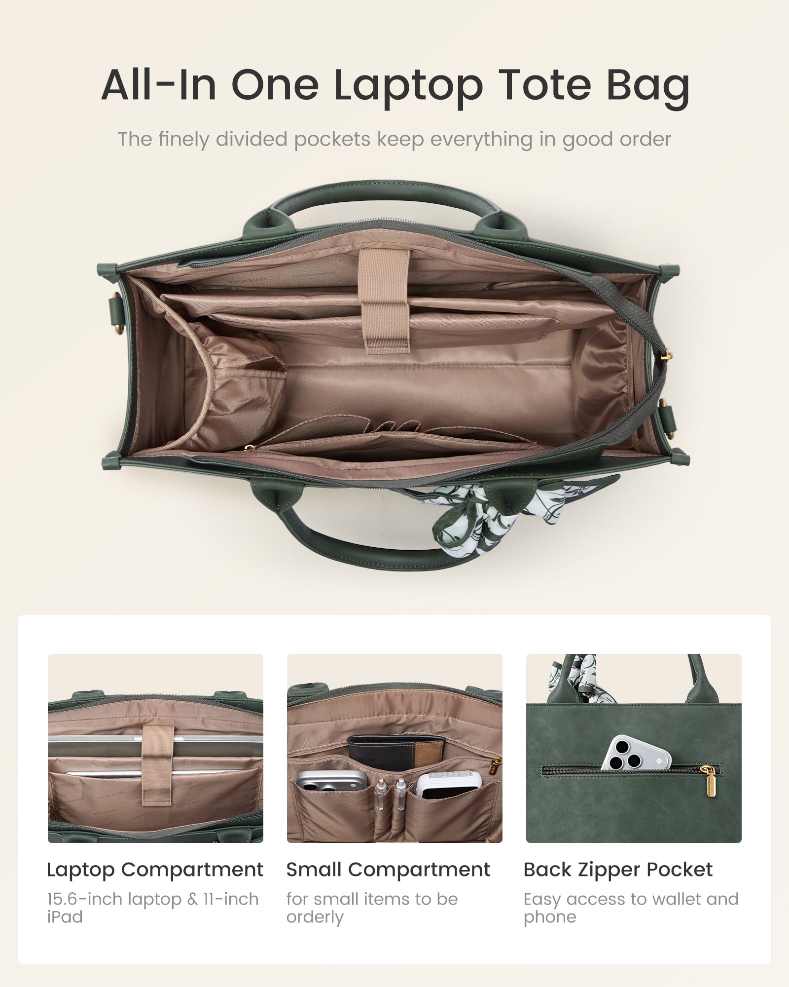 Laptop Tote Bag 15.6" 17.3"