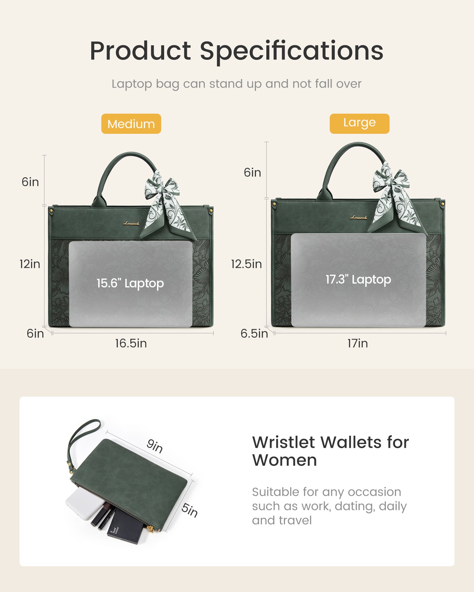 Laptop Tote Bag 15.6" 17.3"