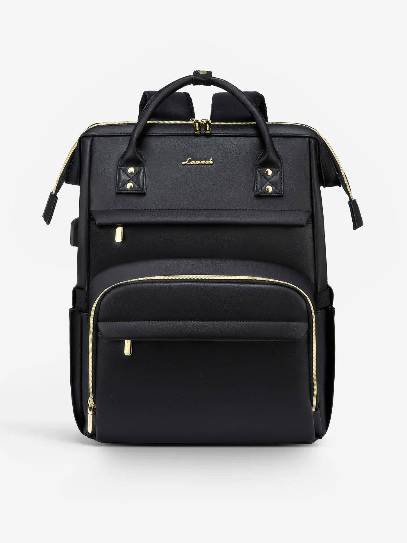 LOVEVOOK Leather Laptop Backpack, 15.6