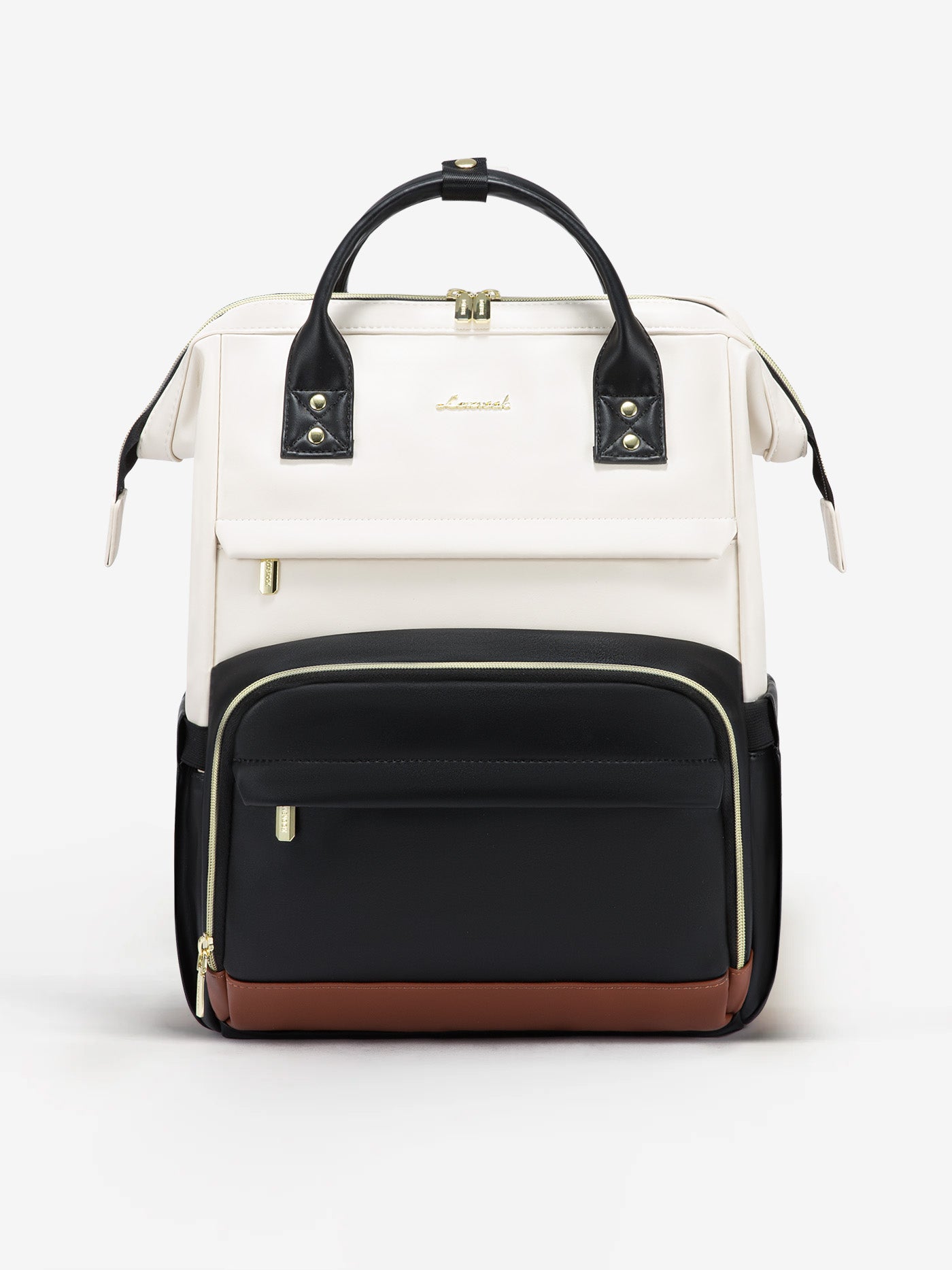 LOVEVOOK Leather Laptop Backpack 15.6