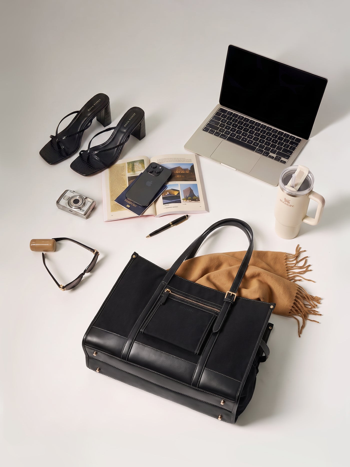 The Anchor Collection Tote Bag, C0004, Black