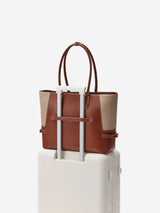 The Anchor Collection Tote Bag, C0003, Brown Embossed