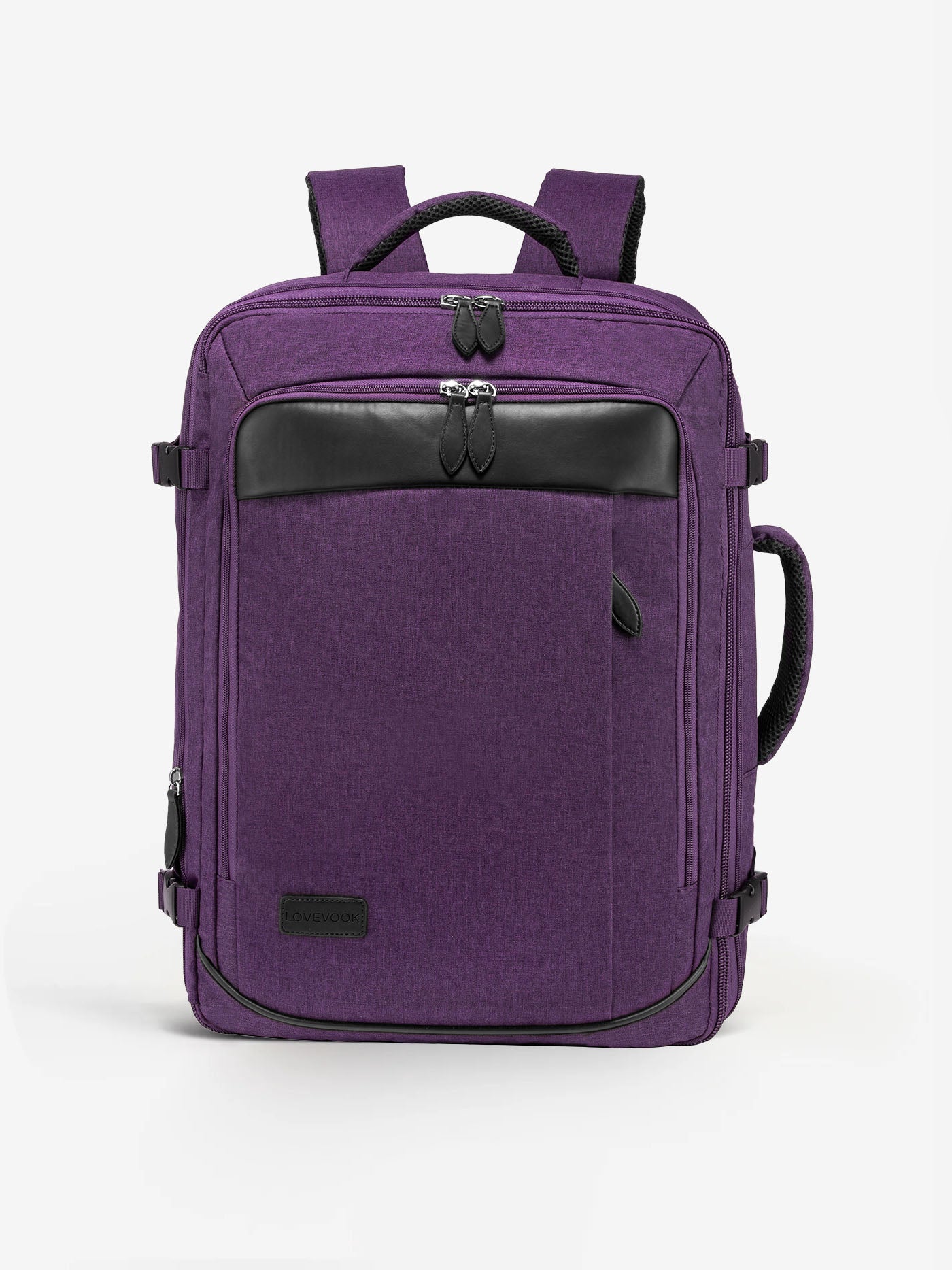 amazonbasics slim travel backpack LOVEVOOK Travel Backpack 40L/45L Expandable Water-Resistant Carry-On, Deep Purple / 45L