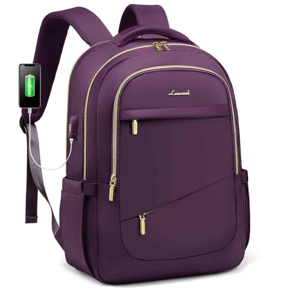 LOVEVOOK Laptop Backpack, Water Resistant, Business Travel Bag, Fits 15.6" Laptop