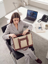 The Anchor Collection Tote Bag, C0004, Cognac