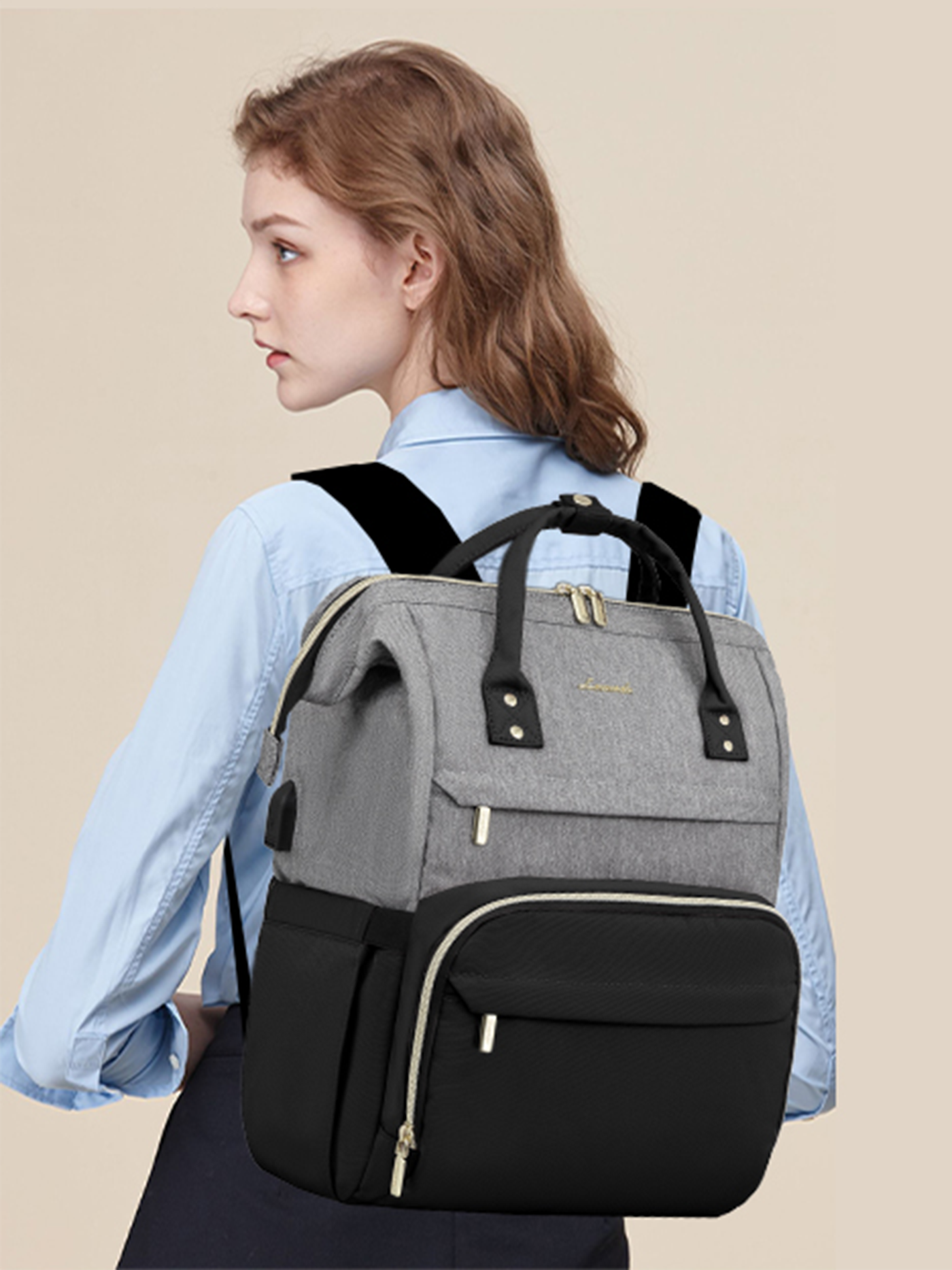 Lovevook Rucksack Uni Rucksack Damen Mit Laptopfach Lovevook