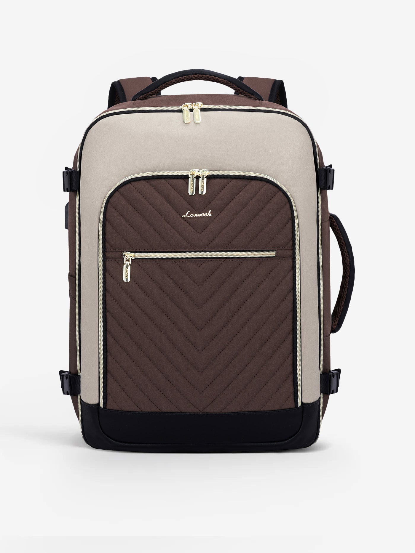 LOVEVOOK Travel Backpack 40L/50L TSA-Friendly Airline Approved with Packing Cubes, 40L / Coffee