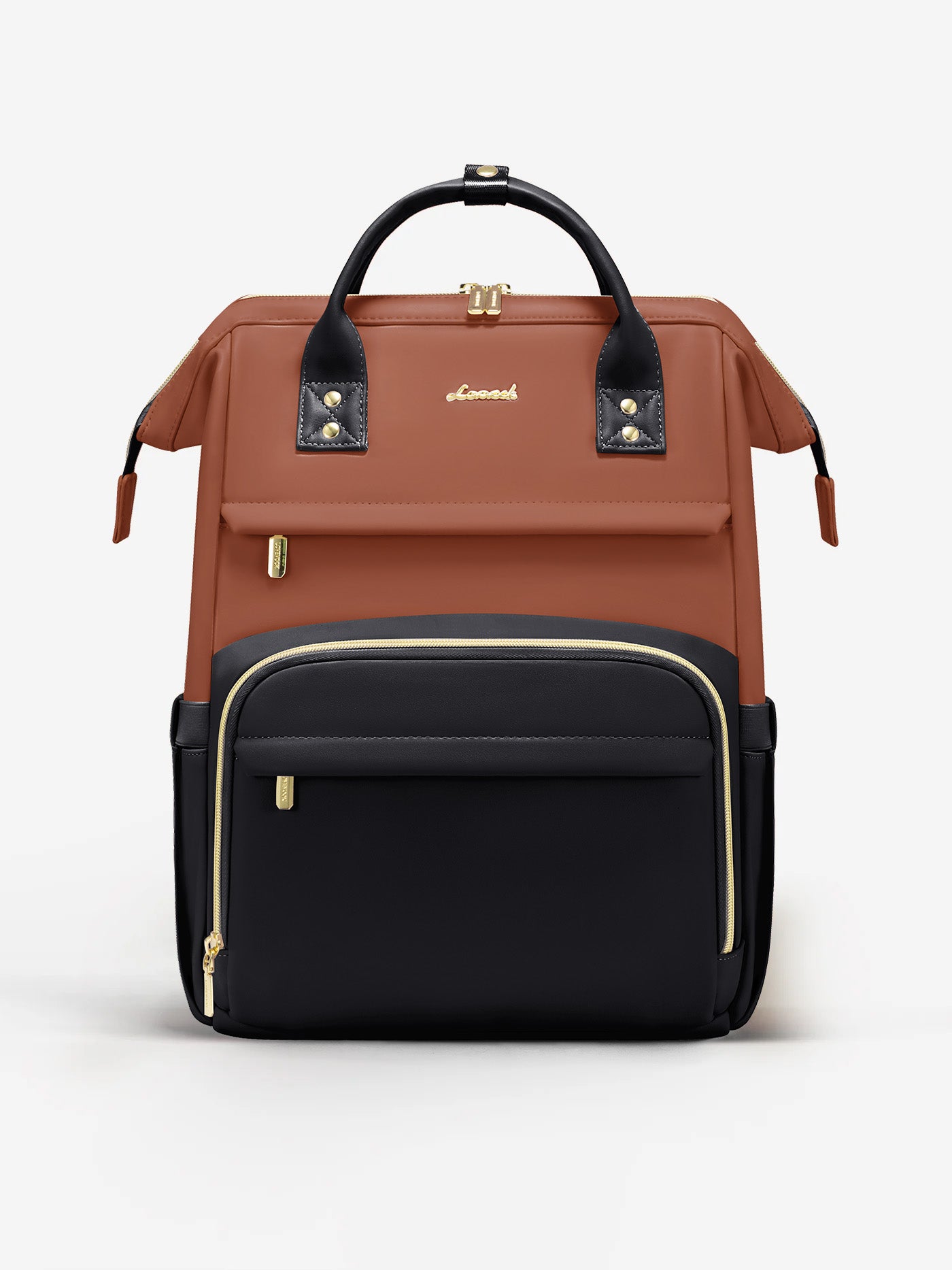 LOVEVOOK Leather Laptop Backpack 15.6