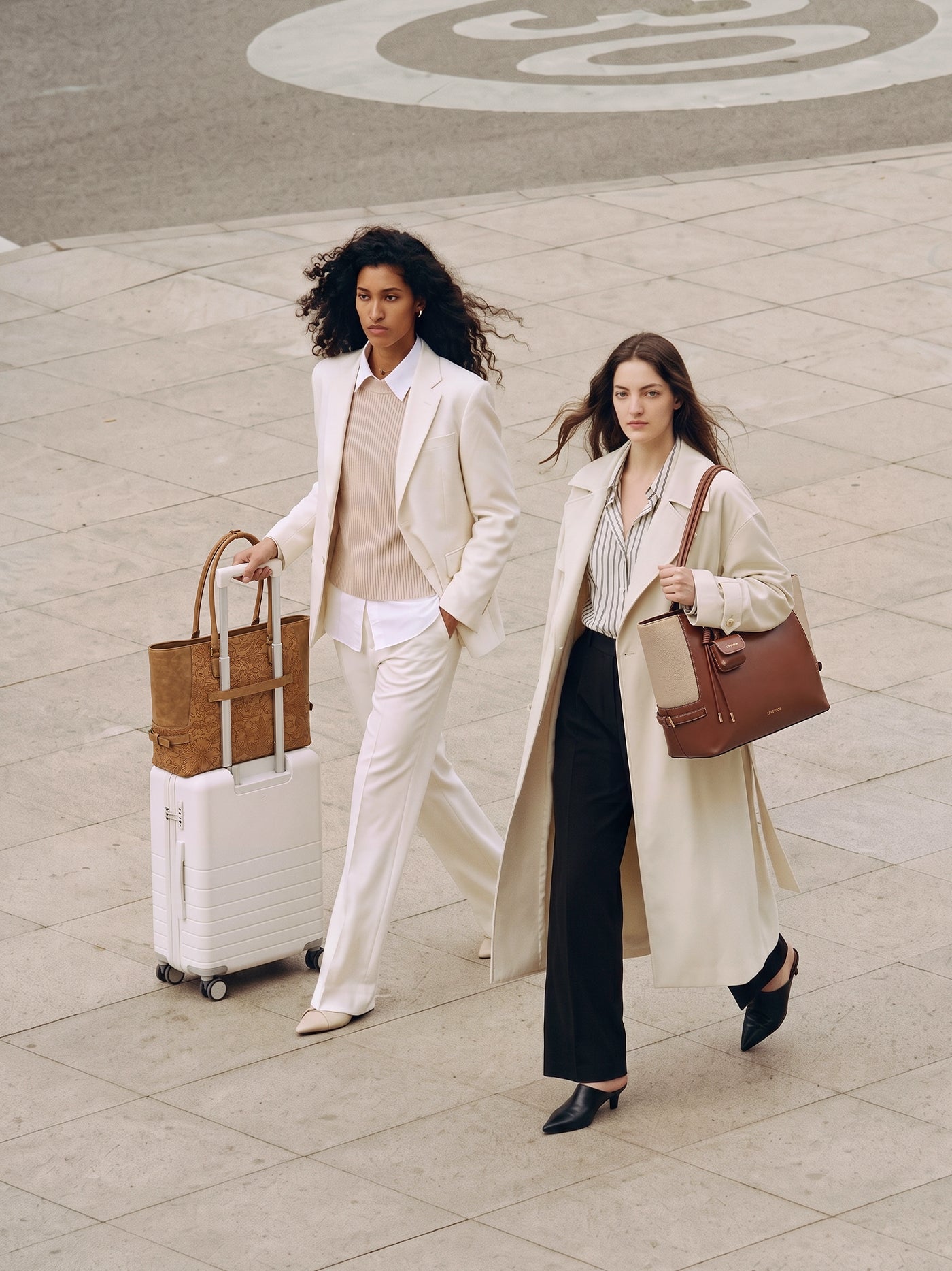 The Anchor Collection Tote Bag, C0003, Brown Embossed