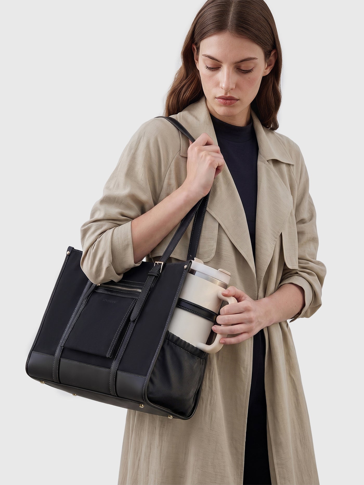The Anchor Collection Tote Bag, C0004, Black