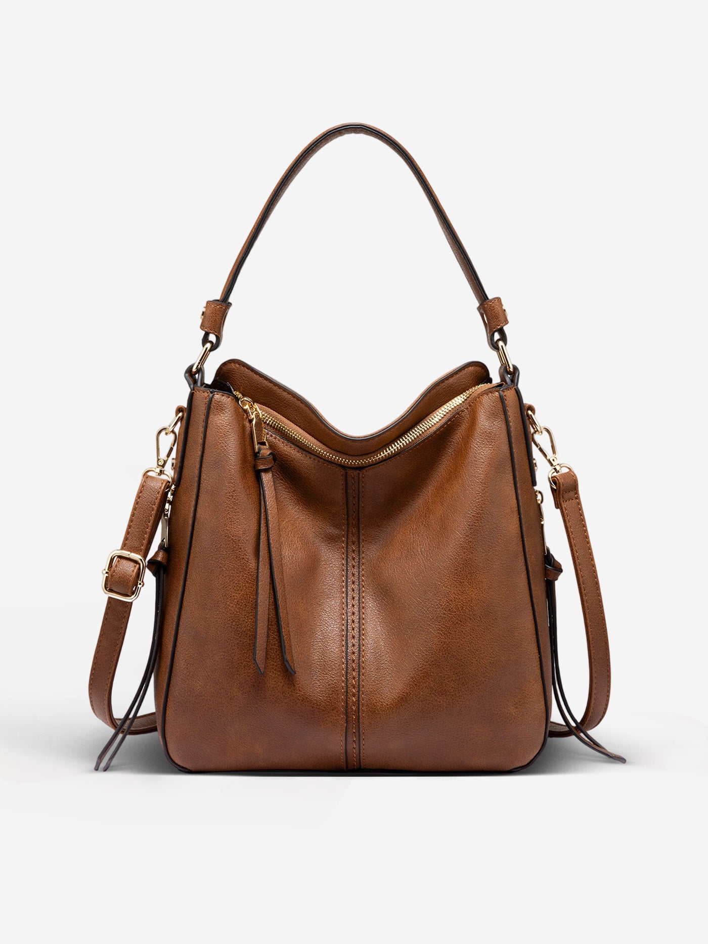 LOVEVOOK Vintage Leather Tote Medium or Large with Multiple