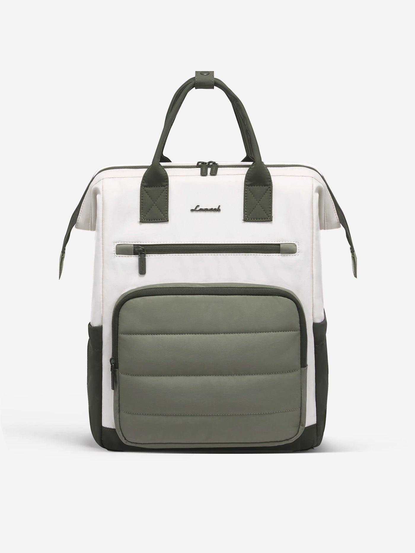 LOVEVOOK School Backpack 15.6 Inch with Wide Opening and Multiple Pockets, 15.6 Inch / Light Green