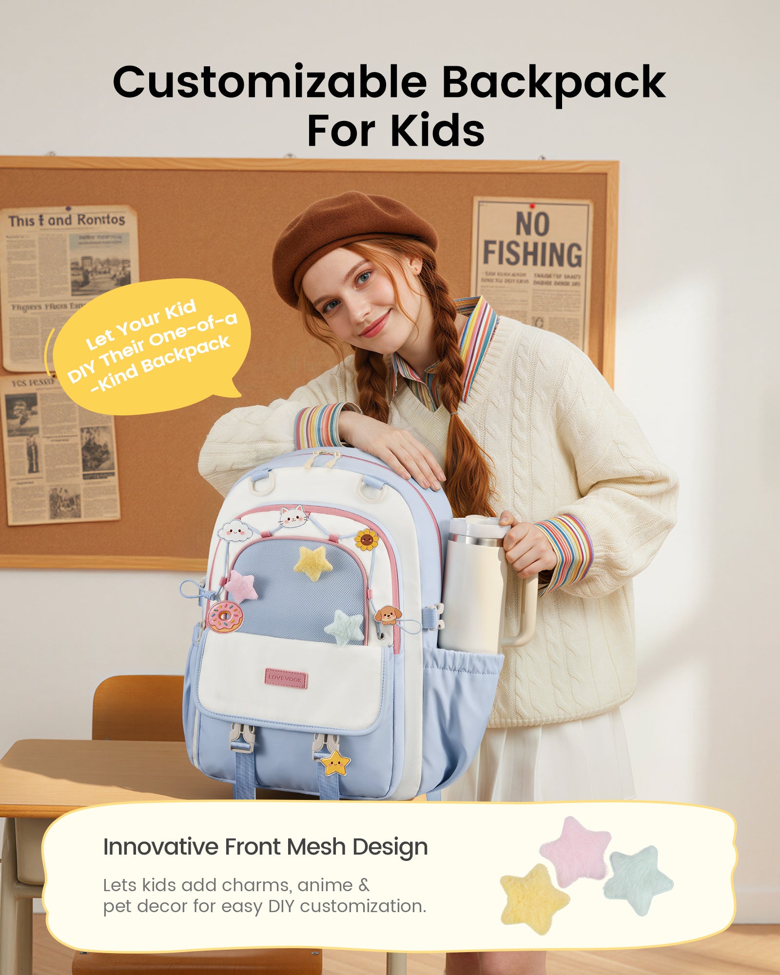 School Backpack，5590