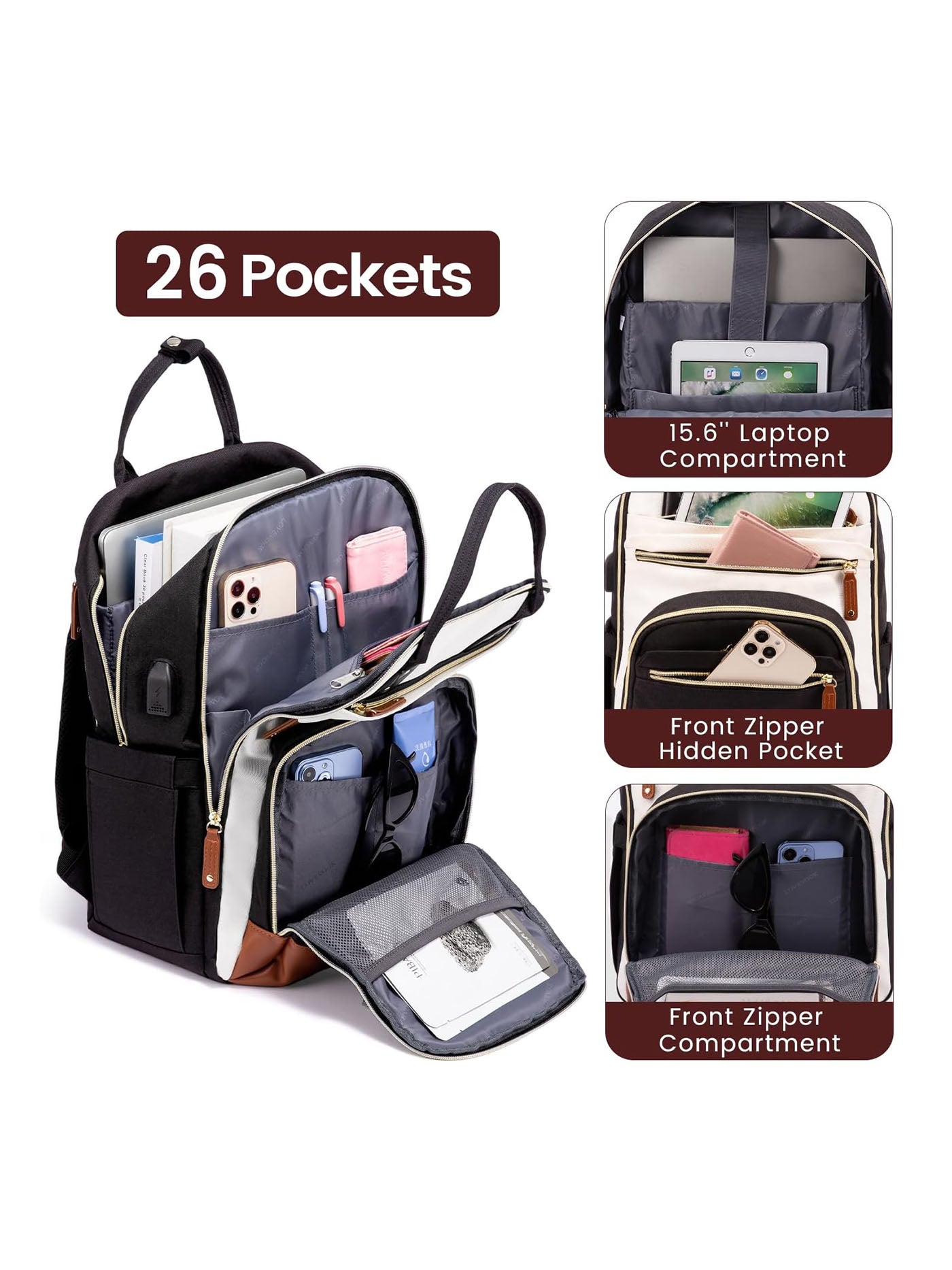 LOVEVOOK Laptop Backpack 15.6