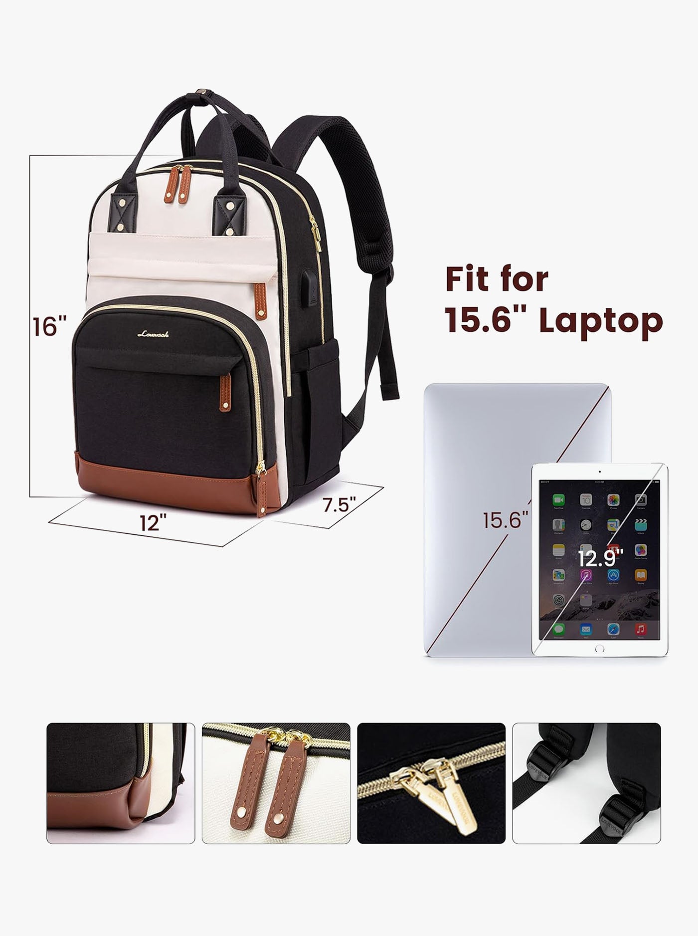backpack to fit laptop Molebelle Laptop Backpack, 15.6" 17"