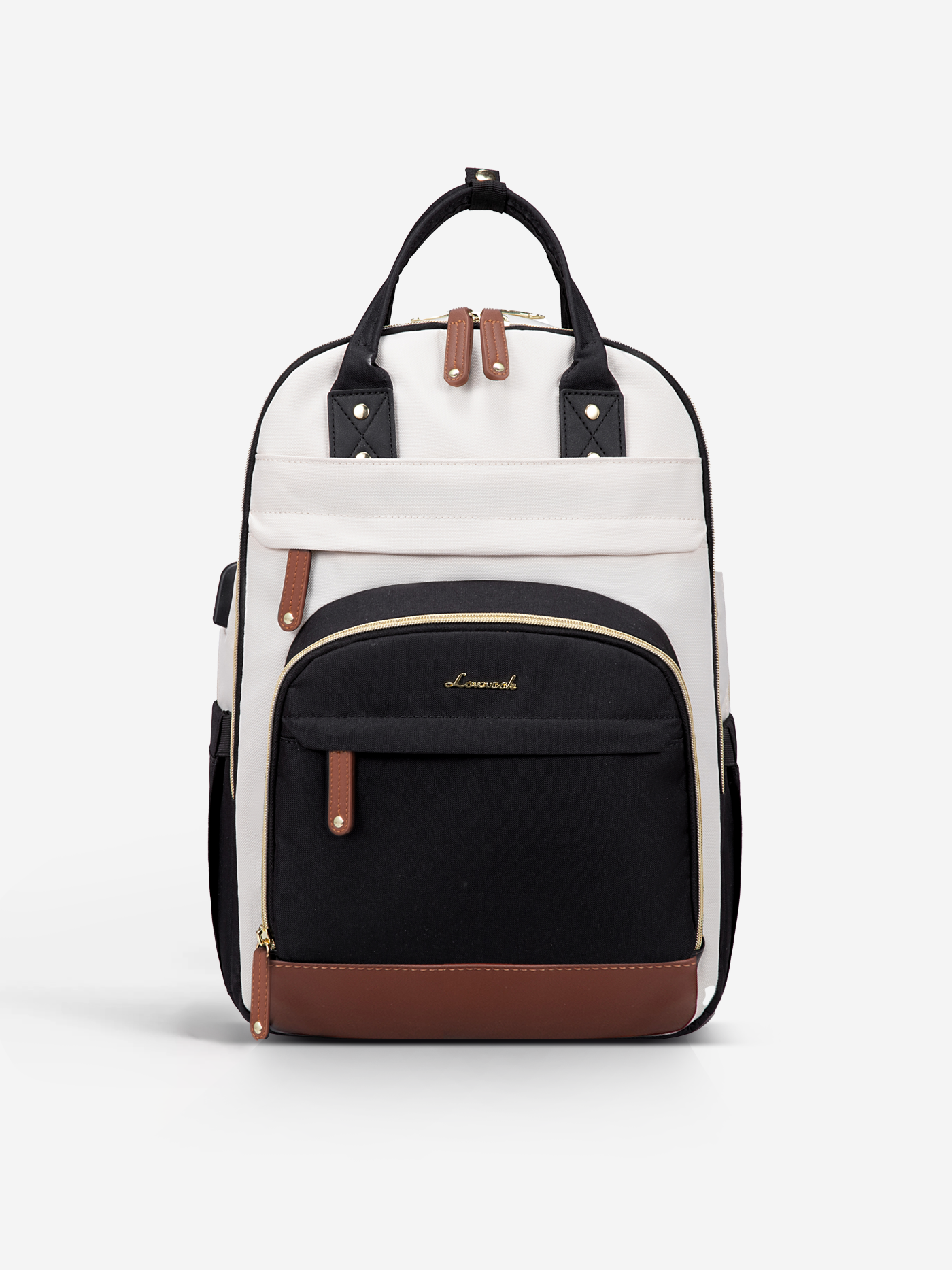 LOVEVOOK Leather Laptop Backpack 15.6