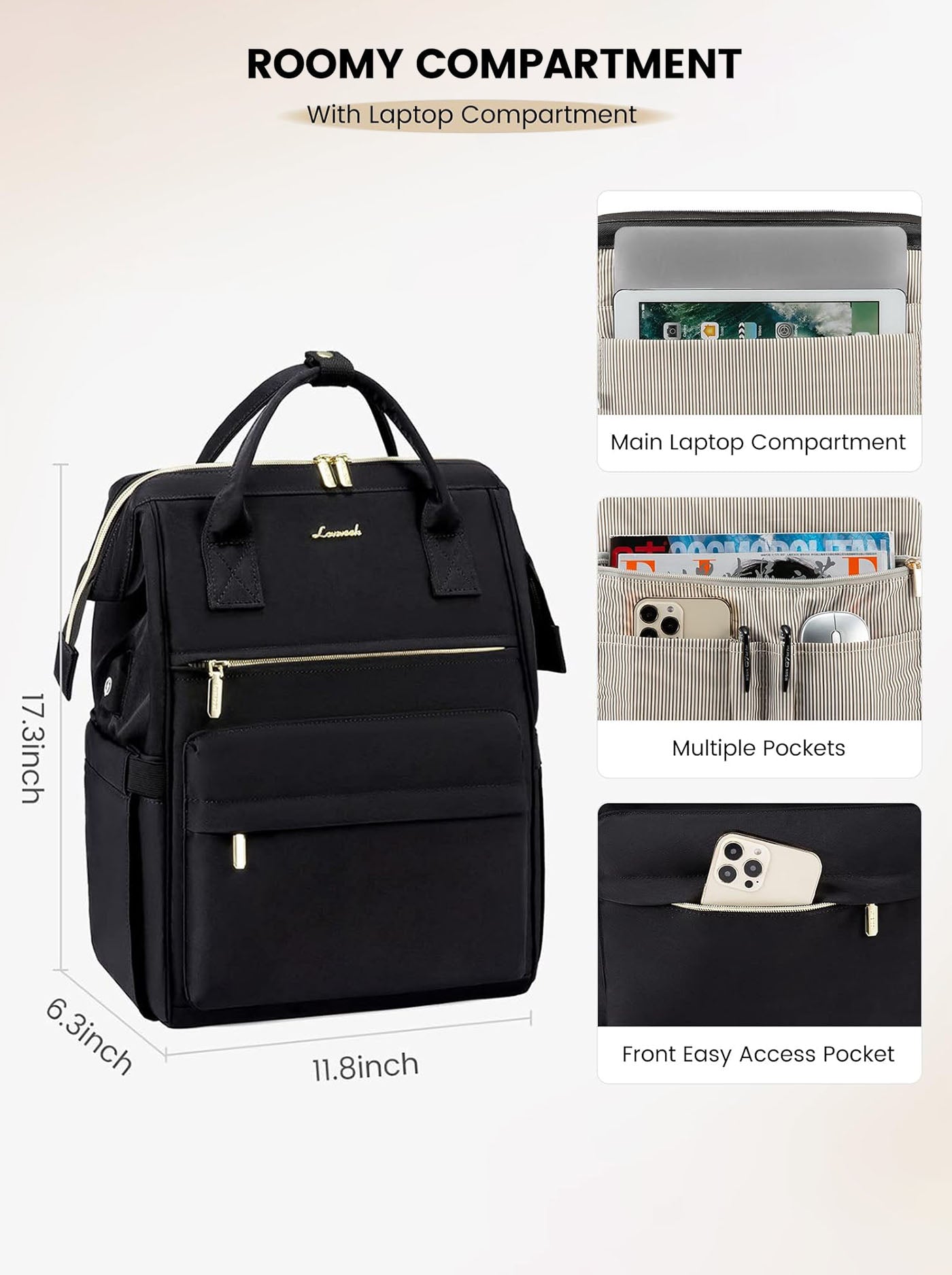 Laptop Backpack, 15.6