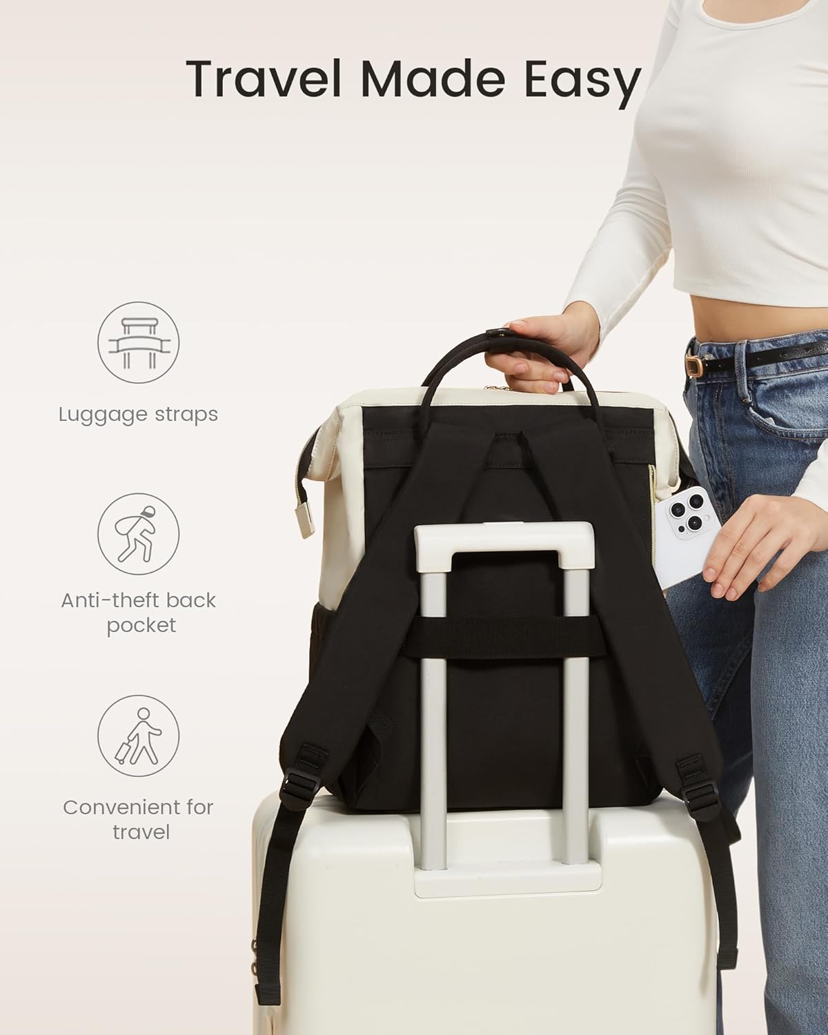 LOVEVOOK Lantana Laptop Backpack 15.6