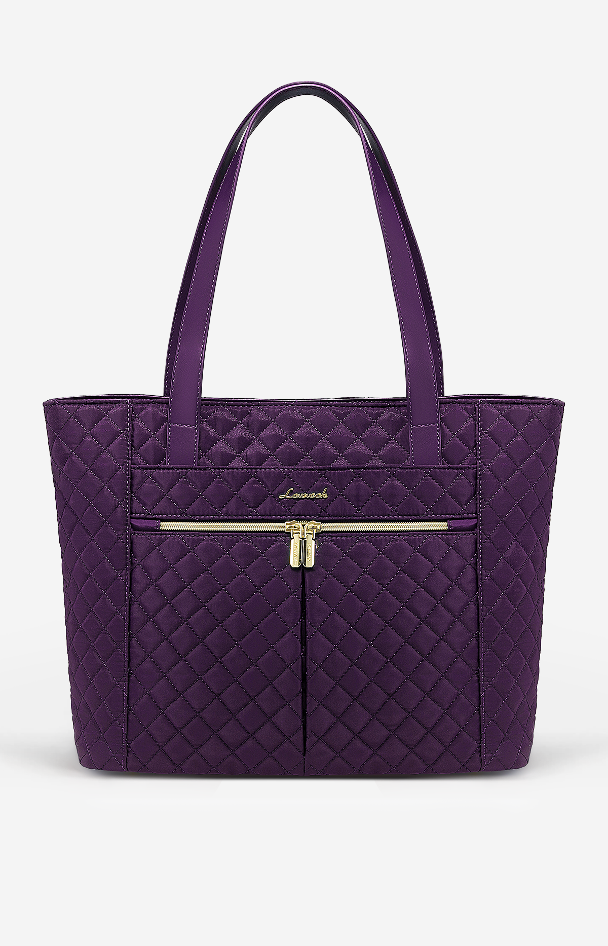 LOVEVOOK 2Pcs Diamond Quilted Tote Bag, 15.6" 17"