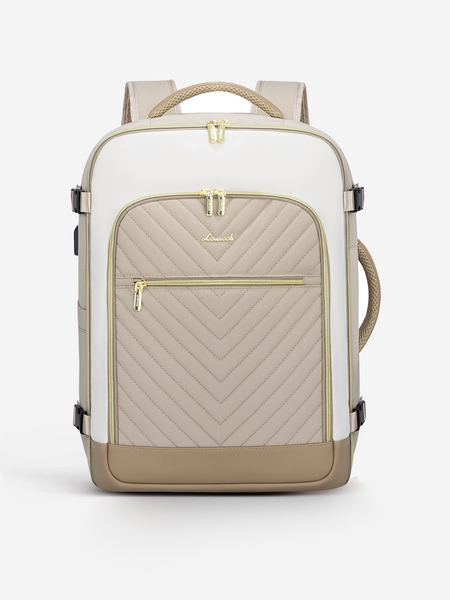 LOVEVOOK Travel Backpack 40L/50L TSA-Friendly Airline Approved with Packing Cubes, 50L / Khaki