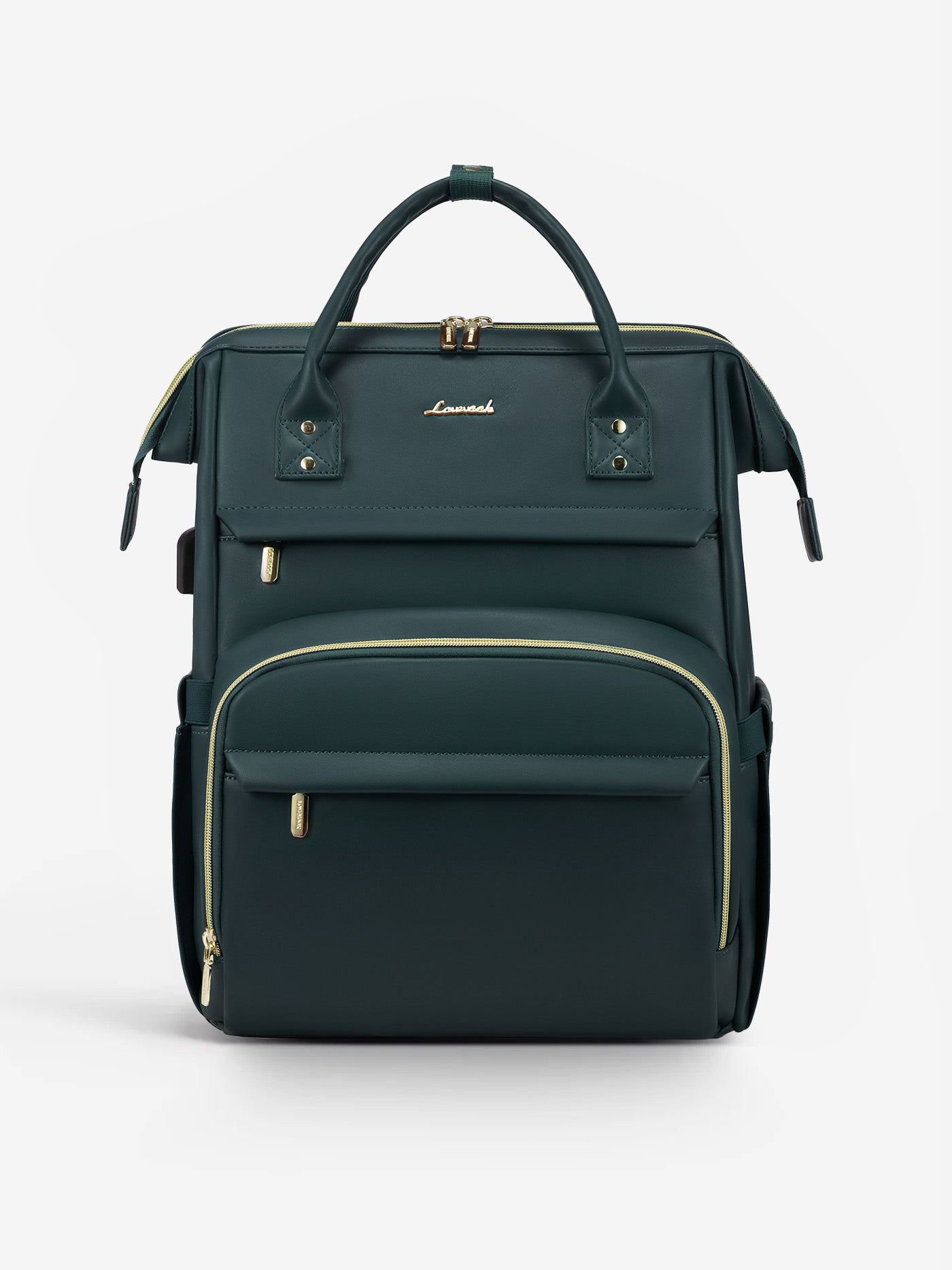 LOVEVOOK Leather Laptop Backpack, 15.6