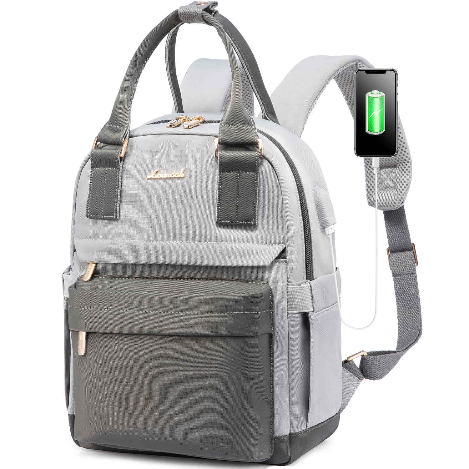 backpack womens laptop waterproof LOVEVOOK for Women 15.6 Inch Laptop Bag with USB Port, Fashion Backpacks Teacher Nurse Stylish Travel Bags Vintage Daypacks Bookbag for College School Work : Electronics 14 Pockets Laptop Backpack for Women College