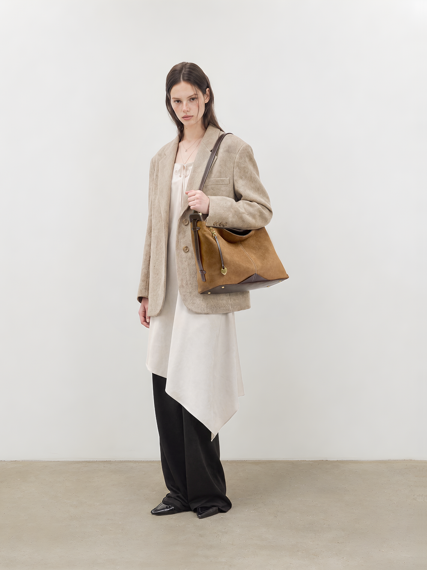 The Anchor Collection Hobo Bag, C0005, Black
