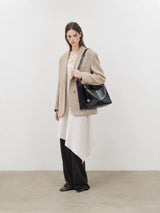 The Anchor Collection Hobo Bag, C0005, Black