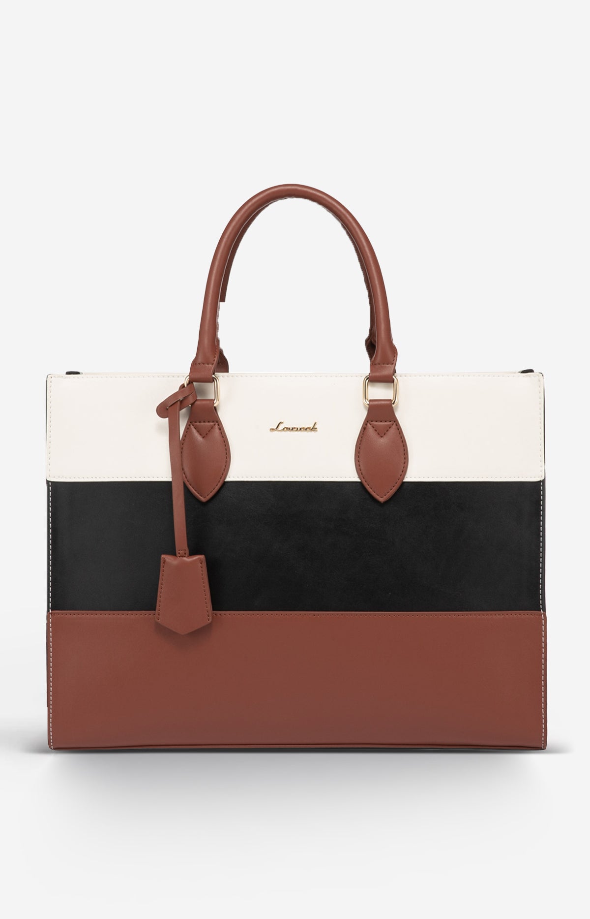 LOVEVOOK 2Pcs Colorblock Laptop Tote Bag, 15.6" 17.3"