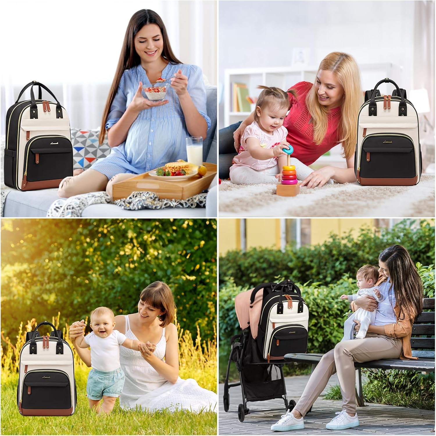 LOVEVOOK Molebelle Diaper Backpack 30L with 20 Pockets and Water