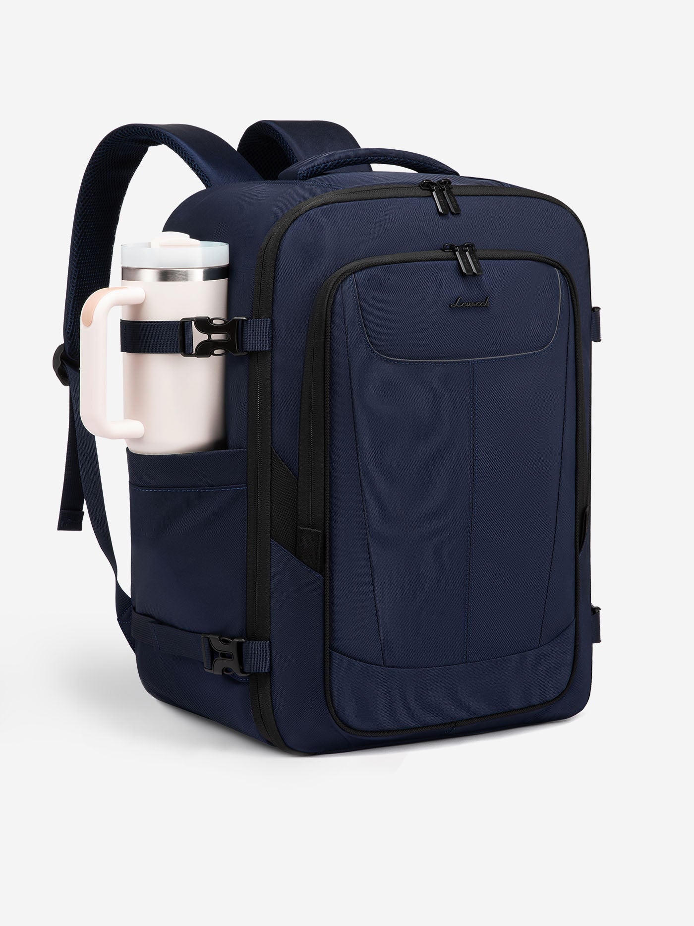 LOVEVOOK Travel Backpack 35L-45L Expandable Water-Resistant with Laptop Compartment, Blue / 40L