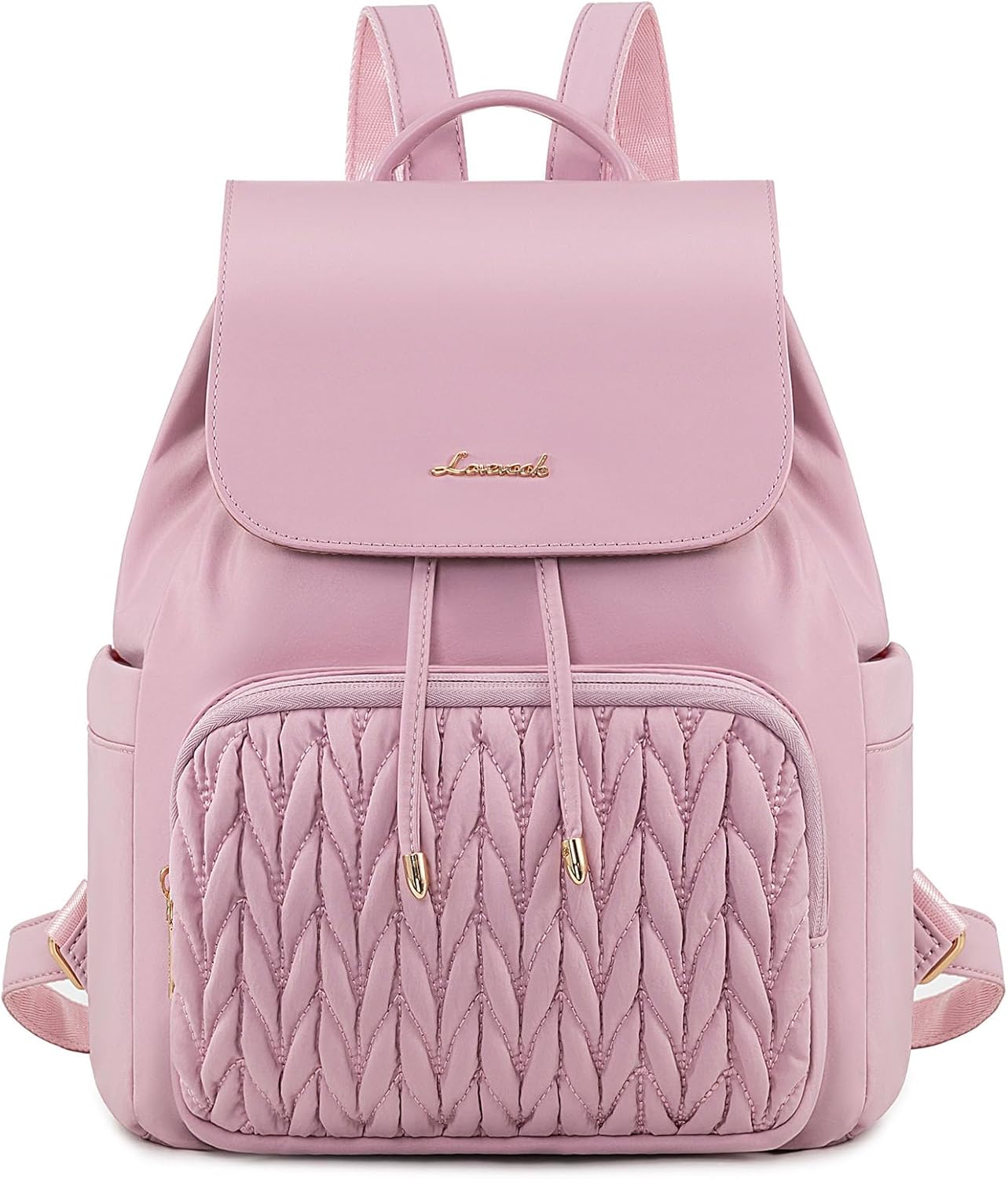 8811s extra mini backpack purse cute for women 9.4x7.1x3.9in LOVEVOOK Mini Backpack for Women 13in Quilted Water-Resistant Polyester, Pink