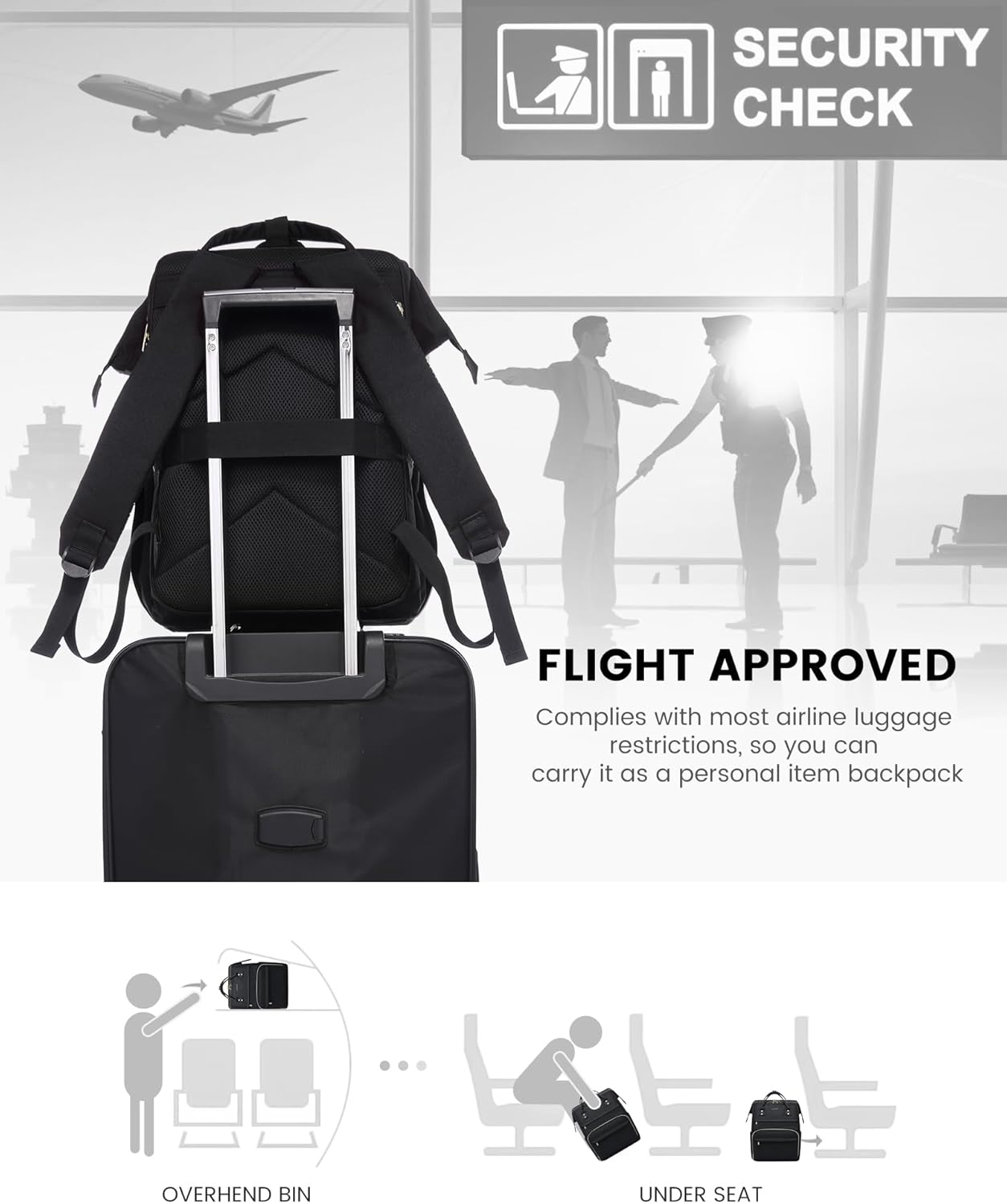 Viola Large Doctor Back Pack LOVEVOOK Viola I Laptop Backpack 14-17 Inch Water-Resistant  main image 4