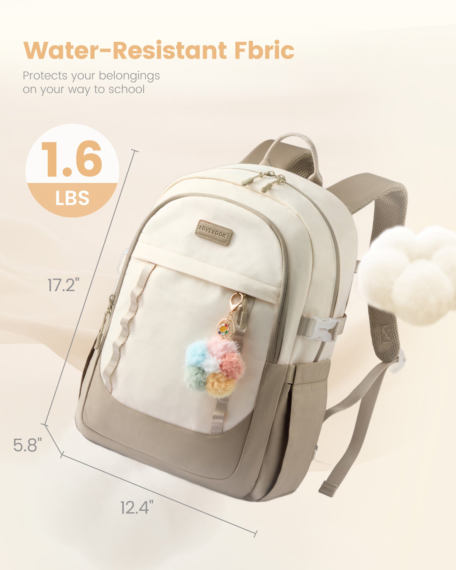 Cute School Backpack, 15.6", 5010