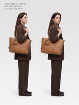 The Anchor Collection Tote Bag, C0003, Brown Embossed
