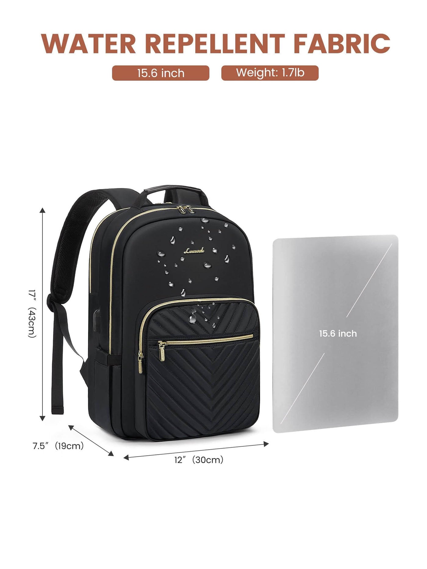 17 laptop backpack for women LOVEVOOK 15.6