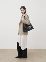 The Anchor Collection Hobo Bag, C0005, Black