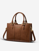 Vintage Leather Shoulder Handbag 11" 12.6"